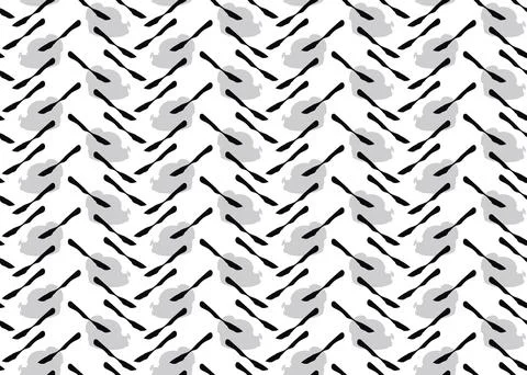 Vector texture background, seamless pattern. Hand drawn, black, grey, white c Stock Illustration