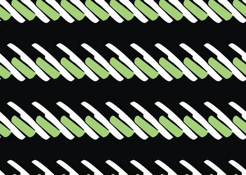 Vector texture background, seamless pattern. Hand drawn, green, black, white  Stock Illustration