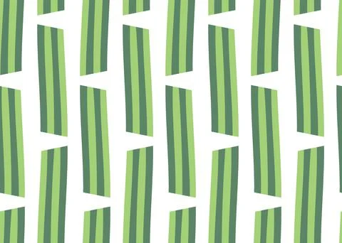 Vector texture background, seamless pattern. Hand drawn, green, white colors. Stock Illustration