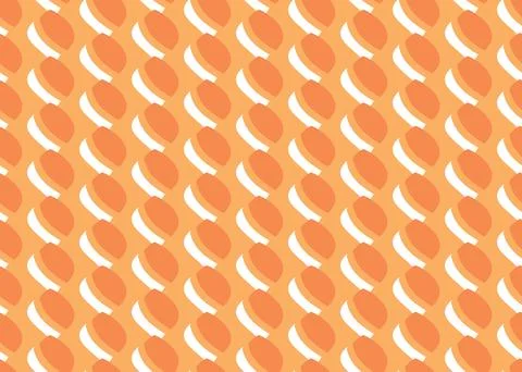 Vector texture background, seamless pattern. Hand drawn, orange, white colors Stock Illustration