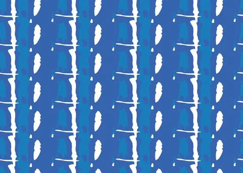 Vector texture background, seamless pattern. Hand drawn, blue, white colors. Illustrazione stock