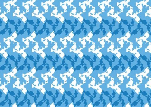 Vector texture background, seamless pattern. Hand drawn, blue, white colors. Stock Illustration