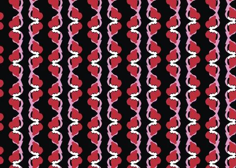 Vector texture background, seamless pattern. Hand drawn, red, pink, black, wh イラスト素材