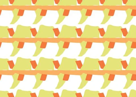 Vector texture background, seamless pattern. Hand drawn, yellow, orange, whit 스톡 일러스트