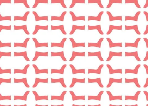 Vector texture background, seamless pattern. Hand drawn, red, white colors. Stock Illustration