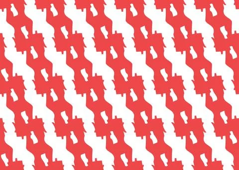 Vector texture background, seamless pattern. Hand drawn, red, white colors. Stock Illustration