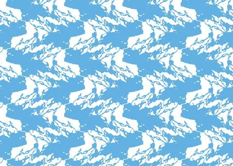 Vector texture background, seamless pattern. Hand drawn, blue, white colors. Stock-Illustration