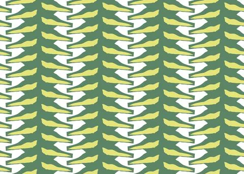 Vector texture background, seamless pattern. Hand drawn, green, yellow, white Stock Illustration
