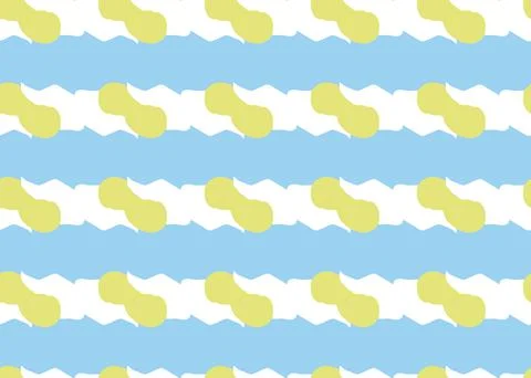 Vector texture background, seamless pattern. Hand drawn, be, yellow, white co Stock Illustration