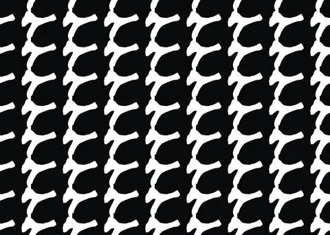 Vector texture background, seamless pattern. Hand drawn, black, white colors. Stock Illustration