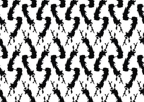 Vector texture background, seamless pattern. Hand drawn, black, white colors. Stock Illustration