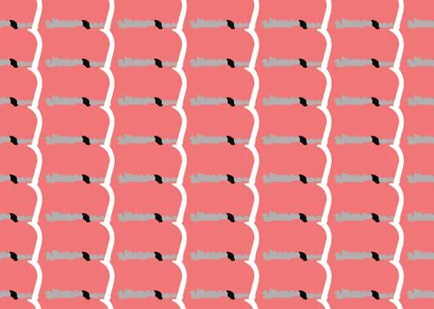 Vector texture background, seamless pattern. Hand drawn, red, grey, white, bl Stock Illustration