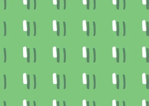 Vector texture background, seamless pattern. Hand drawn, green, white colors. Illustrazione stock