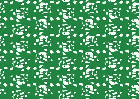 Vector texture background, seamless pattern. Hand drawn, green, white colors. Stock Illustration