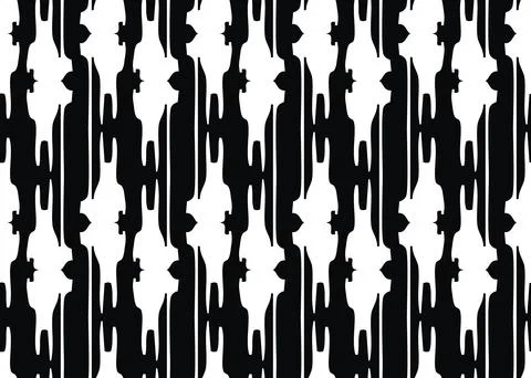 Vector texture background, seamless pattern. Hand drawn, black, white colors. Illustrazione stock