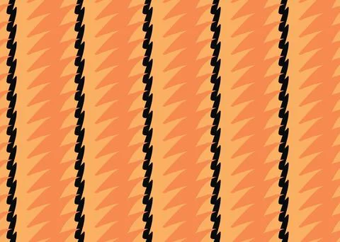 Vector texture background, seamless pattern. Hand drawn, orange, black colors Stock Illustration