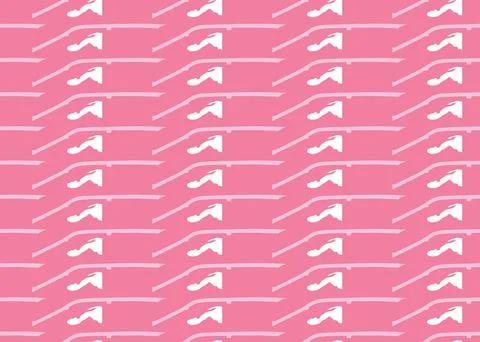 Vector texture background, seamless pattern. Hand drawn, pink, white colors. Stock Illustration