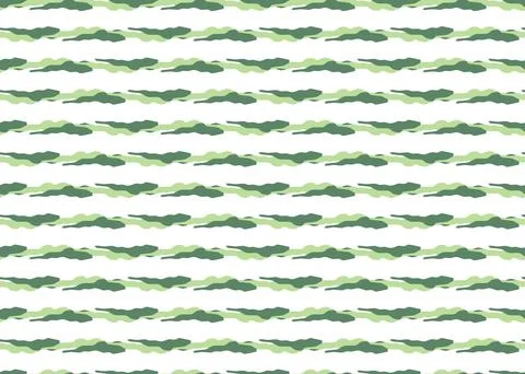 Vector texture background, seamless pattern. Hand drawn, green, white colors. Stock Illustration
