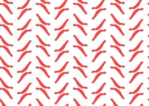 Vector texture background, seamless pattern. Hand drawn, red, white colors. Illustrazione stock