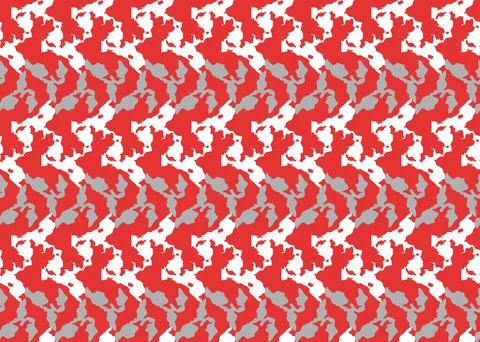 Vector texture background, seamless pattern. Hand drawn, red, grey, white col Stock Illustration