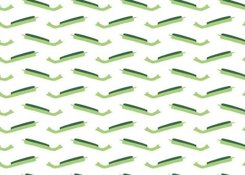 Vector texture background, seamless pattern. Hand drawn, green, white colors. Stock Illustration