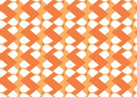 Vector texture background, seamless pattern. Hand drawn, orange, white colors Stock Illustration