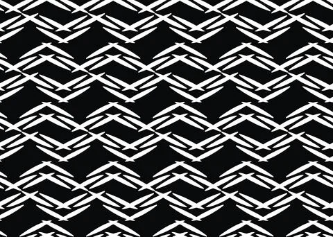 Vector texture background, seamless pattern. Hand drawn, black, white colors. Stock Illustration