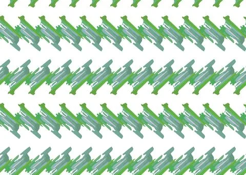 Vector texture background, seamless pattern. Hand drawn, green, white colors. Stock Illustration