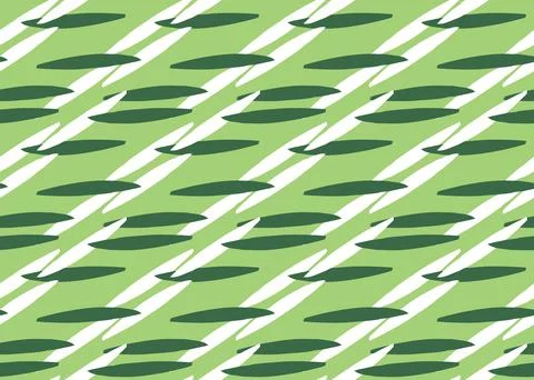 Vector texture background, seamless pattern. Hand drawn, green, white colors. Stock Illustration