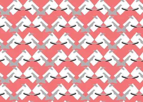 Vector texture background, seamless pattern. Hand drawn, red, grey, black, wh Stock-Illustration