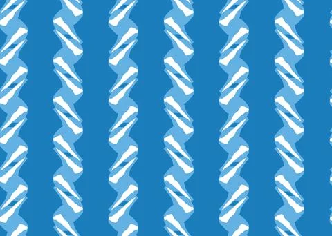 Vector texture background, seamless pattern. Hand drawn, blue, white colors. Stock Illustration