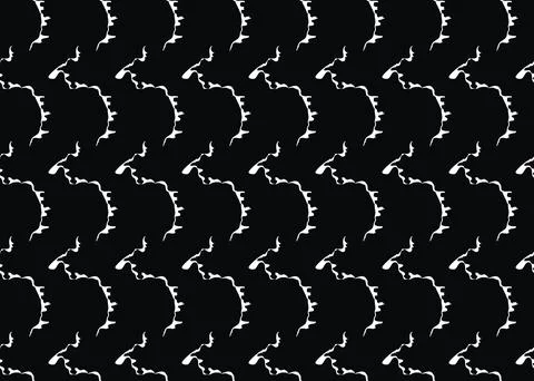 Vector texture background, seamless pattern. Hand drawn, white, black colors. Stock Illustration