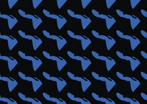 Vector texture background, seamless pattern. Hand drawn, blue, black colors. Stock Illustration