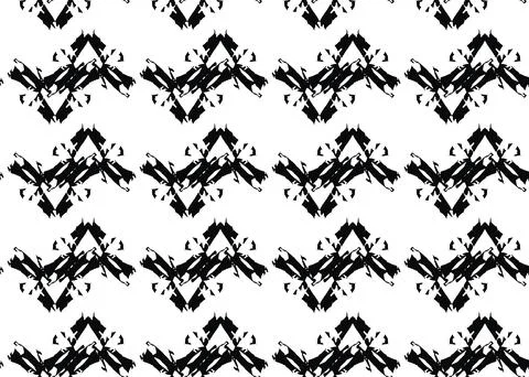 Vector texture background, seamless pattern. Hand drawn, black, white colors. Stock Illustration