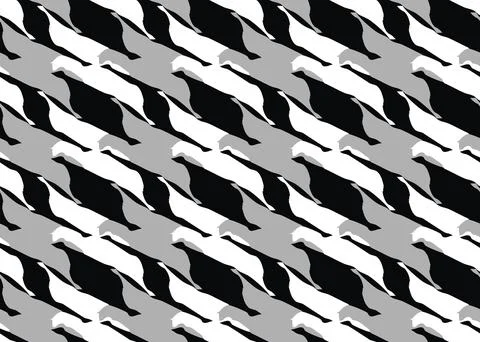 Vector texture background, seamless pattern. Hand drawn, grey, black, white c Stock Illustration