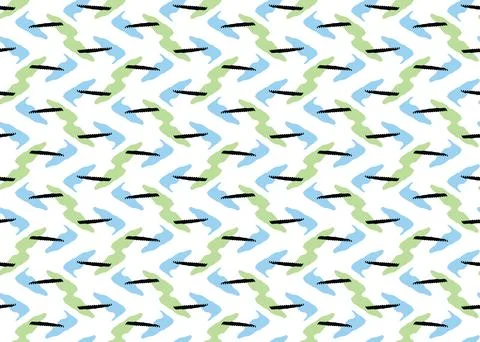 Vector texture background, seamless pattern. Hand drawn, green, blue, black,  Stock Illustration