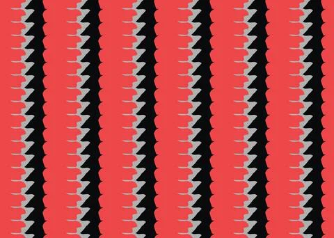 Vector texture background, seamless pattern. Hand drawn, red, grey, black col Stock-Illustration