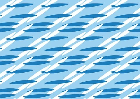 Vector texture background, seamless pattern. Hand drawn, blue, white colors. Stock Illustration