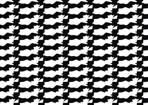 Vector texture background, seamless pattern. Hand drawn, black, white colors. Stock Illustration