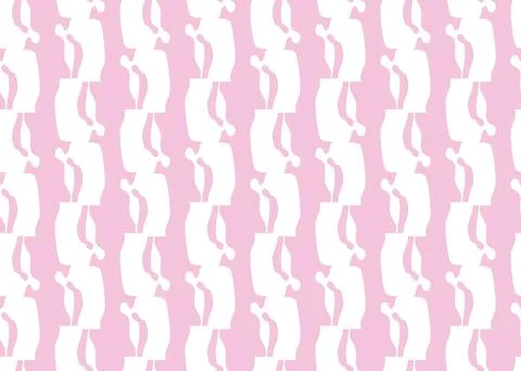 Vector texture background, seamless pattern. Hand drawn, pink, white colors. Stock Illustration