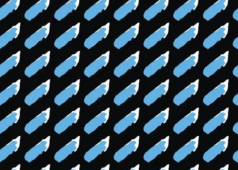 Vector texture background, seamless pattern. Hand drawn, blue, white, black c Stock Illustration