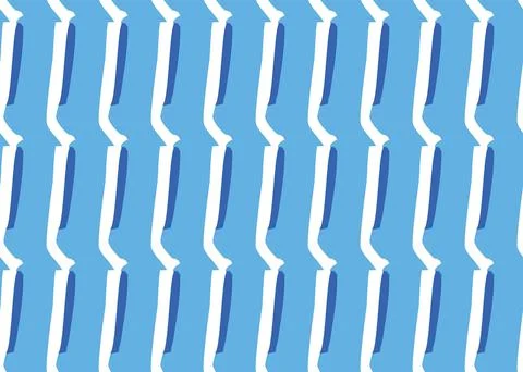 Vector texture background, seamless pattern. Hand drawn, blue, white colors. Stock Illustration