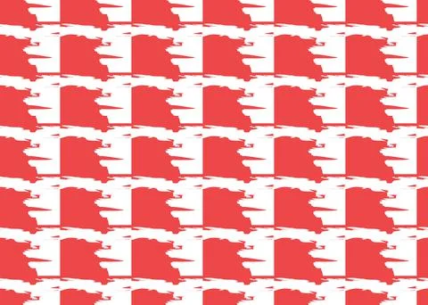 Vector texture background, seamless pattern. Hand drawn, red, white colors. Stock Illustration