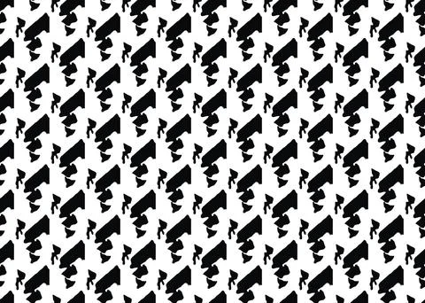 Vector texture background, seamless pattern. Hand drawn, black, white colors. Stock Illustration