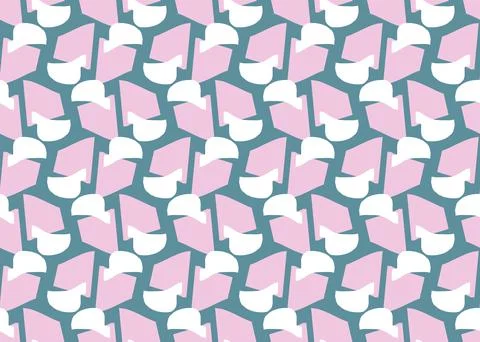 Vector texture background, seamless pattern. Hand drawn, blue, pink, white co Stock Illustration