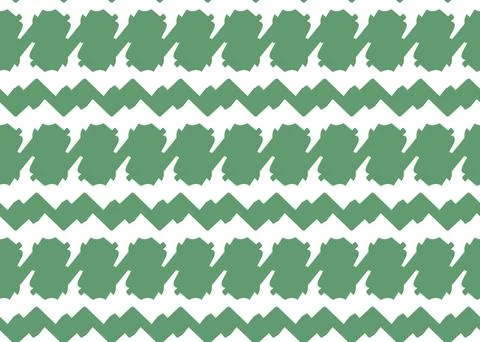 Vector texture background, seamless pattern. Hand drawn, green, white colors. Illustrazione stock