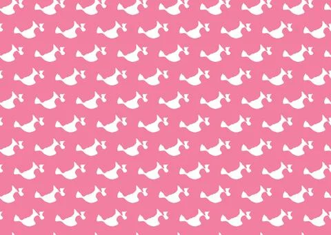 Vector texture background, seamless pattern. Hand drawn, pink, white colors. Stock Illustration