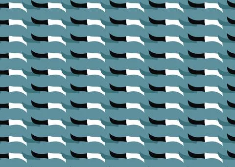 Vector texture background, seamless pattern. Hand drawn, blue, white, black c Stock Illustration