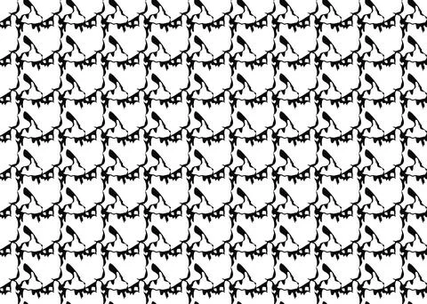 Vector texture background, seamless pattern. Hand drawn, black, white colors. Stock Illustration