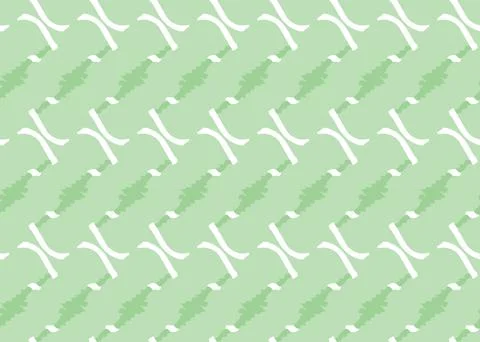 Vector texture background, seamless pattern. Hand drawn, green, white colors. Stock Illustration